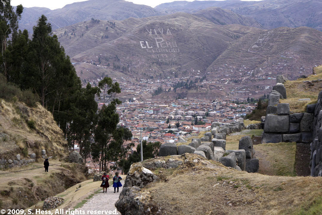 Cusco as seen from Sacsayhuaman